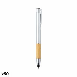 Bolígrafo 141406 Plateado Bambú (50 Unidades)
