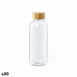 Bidón 146874 Transparente Bambú Plástico reciclado (600 ml) (50 Unidades)