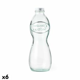 Botella de Agua 142647 Vidrio (1 L) (6 Unidades)