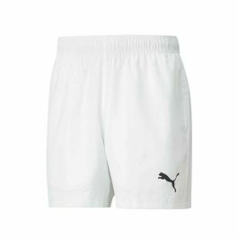 Pantalones Cortos Deportivos para Hombre Puma Active Woven M Blanco S
