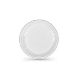 Set de platos reutilizables Algon Blanco Plástico 20,5 cm (100 Unidades)