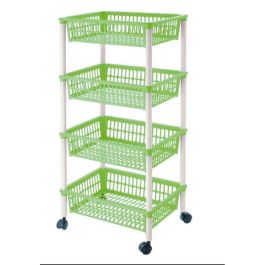 Carrito Verdulero Tontarelli Mito 4 Verde 40 x 29 x 62 cm Precio: 14.58999971. SKU: B19S96SKGT