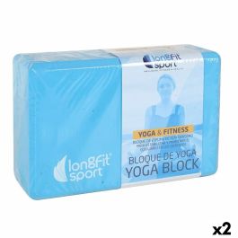 Bloque de Yoga LongFit Sport Azul 12,5 x 15 x 7,5 cm (2 Unidades) Precio: 8.94999974. SKU: B1559EDYA6