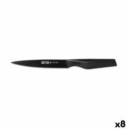Cuchillo Mondador Quttin Black Edition 13 cm 1,8 mm (8 Unidades)
