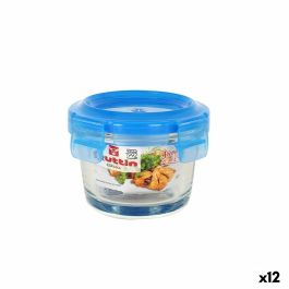 Fiambrera Hermética Quttin Azul Redonda 130 ml ø 9 x 6,6 cm (12 Unidades)