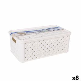 Caja de Almacenaje con Tapa Tontarelli Arianna Plástico Blanco 4 L 29 x 16,6 x 11,2 cm (8 Unidades) Precio: 33.94999971. SKU: B185XA2T9G