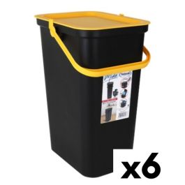 Cubo de Basura para Reciclaje Tontarelli Moda 24 L Amarillo Negro (6 Unidades) Precio: 56.95000036. SKU: B1CQC4J4V5