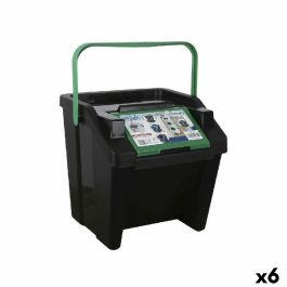 Cubo de Basura para Reciclaje Tontarelli Moda Apilable 28 L Verde (6 Unidades) Precio: 74.95000029. SKU: B18WH29VXB