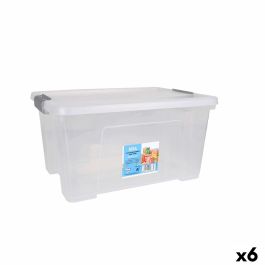 Caja de Almacenaje con Tapa Dem Kira Plástico Transparente 20 L 40 x 28 x 26 cm (6 Unidades) Precio: 19.94999963. SKU: B1CZ9XAX6X