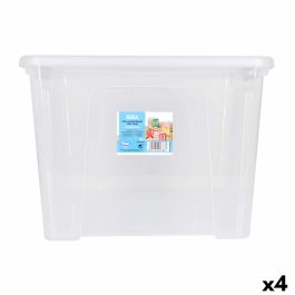Caja de Almacenaje con Tapa Dem Kira Plástico Transparente 32 L 42 x 36 x 30 cm (4 Unidades) Precio: 18.94999997. SKU: B12C395PF4