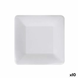 Set de Platos Algon Desechables Blanco Cartón 18 cm (10 Unidades)