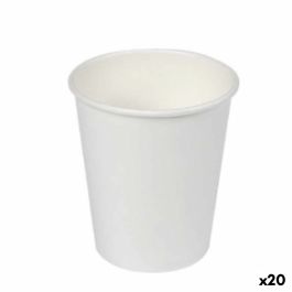Set de Vasos Algon Cartón Desechables Blanco 20 Unidades (100 Piezas)