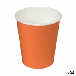 Set de Vasos Algon Cartón Desechables Naranja 36 Unidades (24 Piezas)