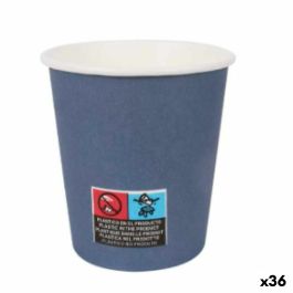 Set de Vasos Algon Cartón Desechables 200 ml Azul 36 Unidades (24 Piezas)