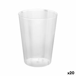 Set de vasos reutilizables Algon Transparente Sidra 20 Unidades 500 ml (15 Piezas)
