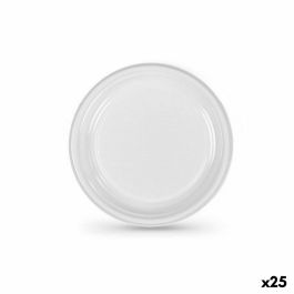 Set de platos reutilizables Algon Blanco Plástico (24 Unidades) Precio: 35.78999952. SKU: B1F4NRKAJR