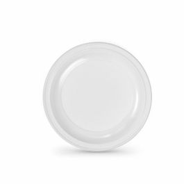 Set de platos reutilizables Algon Blanco Plástico 22 x 22 x 1,5 cm (6 Unidades)