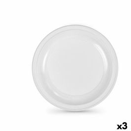 Set de platos reutilizables Algon Blanco Plástico 28 x 28 x 1,5 cm (36 Unidades)
