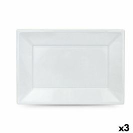 Set de platos reutilizables Algon Blanco Plástico Rectangular 33 x 23 cm (36 Unidades) Precio: 28.9500002. SKU: B1CV9L2J25