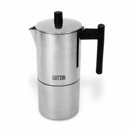 Cafetera Italiana Quttin Acero Inoxidable 4 Tazas (6 Unidades)