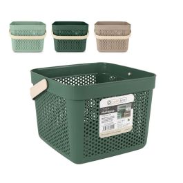 Cesta Multiusos Confortime Plástico 12 L 27 x 27 x 21 cm (12 Unidades)