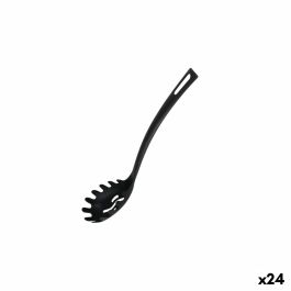 Cuchara para Servir Pasta Quttin Nailon 29 x 5,5 cm Negro (24 Unidades)