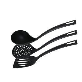 Juego de Utensilios de Cocina Quttin Nailon Negro 3 Piezas (20 Unidades)