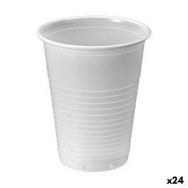 Set de vasos reutilizables Algon Blanco 50 Piezas 220 ml (24 Unidades)