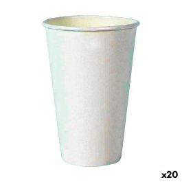 Set de Vasos Algon Desechables Cartón 330 ml Blanco 10 Piezas (20 Unidades)