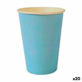 Set de Vasos Algon Desechables Cartón Azul 20 Piezas 220 ml (20 Unidades)