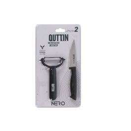 Set de Cocina Quttin Nero Negro 2 Piezas (12 Unidades)