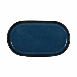 Bandeja de Aperitivos La Mediterránea Chester Azul Ovalado 20 x 11 x 1,5 cm (18 Unidades)