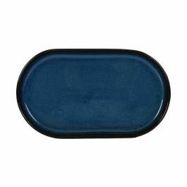 Bandeja de Aperitivos La Mediterránea Chester Azul Ovalado 25,3 x 13,5 x 2,6 cm (12 Unidades)