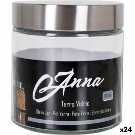Tarro Anna 830 ml Vidrio Acero (24 Unidades) Precio: 46.49999992. SKU: B1ECSDMADY