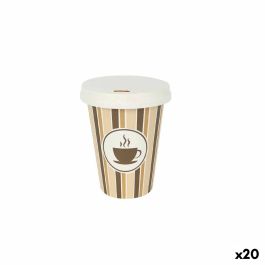 Set de Vasos Algon Con Tapa Desechables Café Cartón 8 Piezas 220 ml (20 Unidades) Precio: 21.95000016. SKU: B1KP5J2466