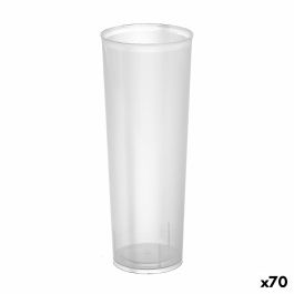 Set de vasos reutilizables Algon De tubo Transparente 6 Piezas 300 ml (70 unidades)