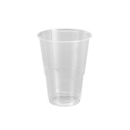 Set de vasos reutilizables Algon Plástico Transparente 50 Piezas 330 ml (12 Unidades)