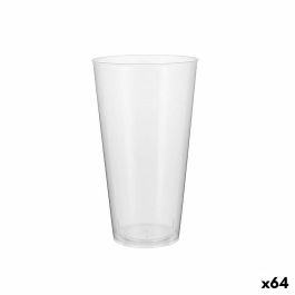 Set de vasos reutilizables Algon Plástico Transparente 4 Piezas 450 ml (64 Unidades)