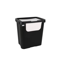 Cubo de Basura para Reciclaje Tontarelli Moda double Blanco (6 Unidades) 24 L