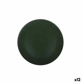 Plato Llano Alfares Verde oscuro ø 33 x 2 cm Mate (12 Unidades)