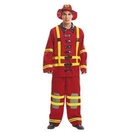 Disfraz bombero sombrero, chaqueta y pantalón talla XXXL