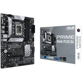 Asus 90MB18X0-M1EAY0 Placa Base Prime B660-PLUS D4 Socket 1700 Intel B660 DDR4 ATX con PCIe 4.0, 3x M.2 y 2.5Gb Ethernet