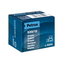 Grapas Petrus Clavadora 530/12 Mm. Cobreadas Caja De 5000 Precio: 16.50000044. SKU: B1ATY2QSCM
