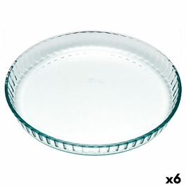 Molde para Tartas Pyrex Classic Vidrio Transparente Vidrio Plano Redondo 25 x 25 x 4 cm 6 Unidades