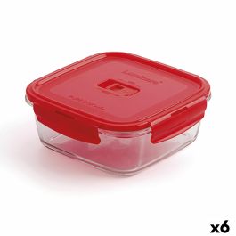 Fiambrera Hermética Luminarc Pure Box Rojo 1,22 L Vidrio (6 Unidades) Precio: 40.49999954. SKU: S2706851