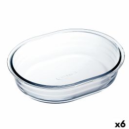 Molde para Tartas Ô Cuisine Ocuisine Vidrio Transparente Vidrio Ovalado 19 x 14 x 4 cm 6 Unidades