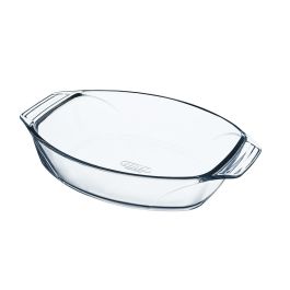 Fuente para Horno Pyrex Irresistible Transparente Vidrio Ovalada 39,5 x 27,5 x 7 cm (4 Unidades)