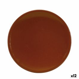 Plato Raimundo Barro Profesional Refractor Barro cocido Cerámica Marrón 22 cm (12 Unidades)