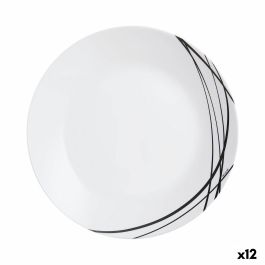 Plato Llano Opal Domitille Negro Arcopal 25 cm (12 Unidades) Precio: 27.50000033. SKU: S2707688