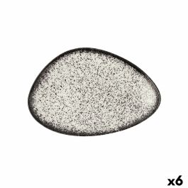 Plato Llano Ariane Rock Triangular Cerámica Negro Ø 29 cm (6 Unidades) Precio: 97.94999973. SKU: S2708356